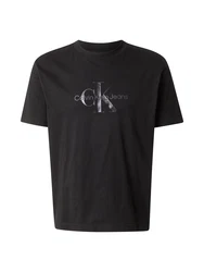 Calvin Klein Jeans T-Shirt silbergrau/schwarz
