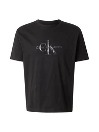 T-Shirt silbergrau / schwarz