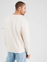ALPHA INDUSTRIES Sweatshirt elfenbein/weiß