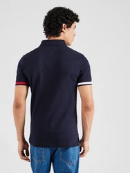 TOMMY HILFIGER Poloshirt nachtblau/rot/offwhite