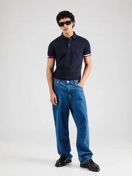 TOMMY HILFIGER Poloshirt nachtblau/rot/offwhite