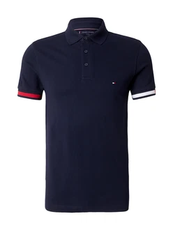 TOMMY HILFIGER Poloshirt nachtblau/rot/offwhite TOMMY HILFIGER Poloshirt nachtblau/rot/offwhite