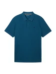 TOM TAILOR Poloshirt cyanblau