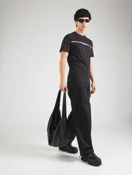 Calvin Klein Rundhalsshirt SPLIT LINE LOGO T-SHIRT schwarz/wei