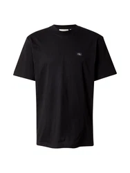 Calvin Klein Jeans T-Shirt WOVEN LABEL RELAXED TEE schwarz/weiß