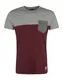 Iriedaily Majica  pegasto siva / merlot