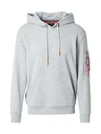 ALPHA INDUSTRIES Sweatshirt graumeliert/orange/schwarz