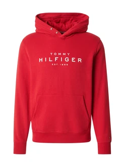 Hoodie Tommy Hilfiger Tommy Hilfiger Hoody mit Logo blutrot/weiß Hoodie Tommy Hilfiger Tommy Hilfiger Hoody mit Logo blutrot/weiß