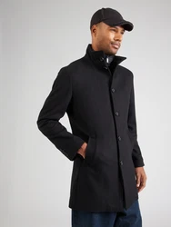 Bruun & Stengade Mantel Ontario schwarz