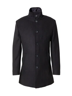 Bruun & Stengade Mantel Ontario schwarz