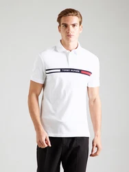 Tommy Hilfiger Poloshirt HILFIGER CHEST INSERT REG POLO marine/dunkelrot/weiß