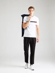 Tommy Hilfiger Poloshirt HILFIGER CHEST INSERT REG POLO marine/dunkelrot/weiß