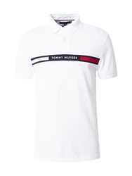 Tommy Hilfiger Poloshirt HILFIGER CHEST INSERT REG POLO marine/dunkelrot/weiß