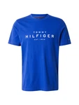 TOMMY HILFIGER T-Shirt blau/weiß