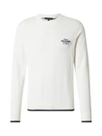 Tommy Hilfiger Rundhalspullover GRAPHIC COTTON CREW marine/weiß