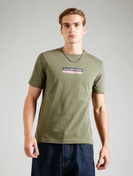 TOMMY HILFIGER T-Shirt dunkelblau/oliv/rot/weiß
