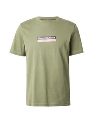 TOMMY HILFIGER T-Shirt dunkelblau/oliv/rot/weiß