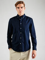 TOMMY HILFIGER Hemd 'FLEX' CORE POPLIN SOLID RF SHIRT marine