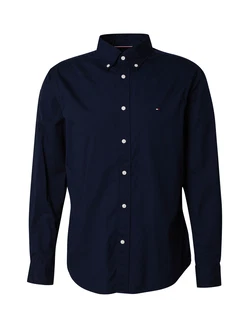 TOMMY HILFIGER Hemd 'FLEX' CORE POPLIN SOLID RF SHIRT marine