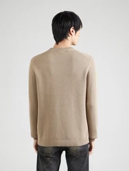 SELECTED HOMME Rundhalspullover SLHDANE dunkelbeige