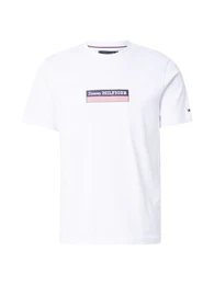 T-Shirt marine / rot / wei