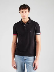 TOMMY HILFIGER Poloshirt rot/schwarz/weiß