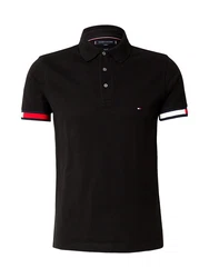 TOMMY HILFIGER Poloshirt rot/schwarz/weiß