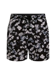 Badeshorts (GRS) hellgrau / schwarz / wei