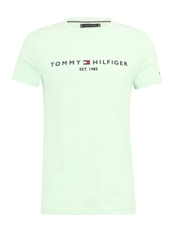 TOMMY HILFIGER T-Shirt Grün/Hellgrün/Grün/Hellgrün/Grün/Hellgrün/Grün/Hellgrün/Grün/Hellgrün/Grün/Hellgrün/Grün/Hellgrün/Grün/Hellgrün/Grün/Hellgrün