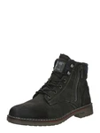 Mustang Schnür Boot Schwarz/Dunkelgrün/Schwarz/Dunkelgrün/Schwarz/Dunkelgrün/Schwarz/Dunkelgrün