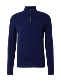 Pullover dunkelblau / karamell