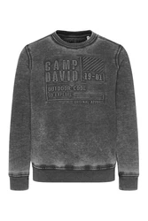 CAMP DAVID Sweatshirt schwarz