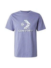 T-Shirt grau / lavendel / schwarz / wei