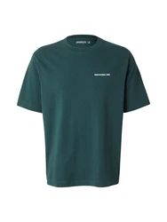 Abercrombie & Fitch T-Shirt smaragd/weiß