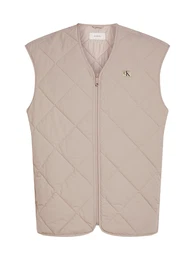 Weste beige / schwarz