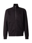 TOMMY HILFIGER Sweatjacke 'ESSENTIAL' Schwarz/Dunkelgrau