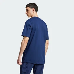 adidas Originals T-Shirt Trefoil Essentials dunkelblau/weiß