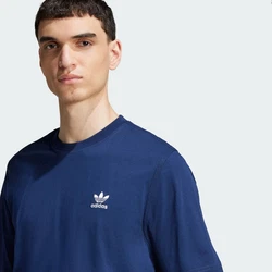 adidas Originals T-Shirt Trefoil Essentials dunkelblau/weiß