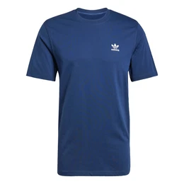 T-Shirt 'Trefoil Essentials' dunkelblau / wei