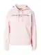 TOMMY HILFIGER Mikina  růže / černá