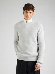 SELECTED HOMME Pullover 'SLHTheo' hellgrau