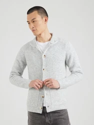 Key Largo Strickjacke 'LUZERN' hellgrau