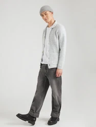 Key Largo Strickjacke 'LUZERN' hellgrau