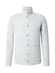 Key Largo Strickjacke 'LUZERN' hellgrau