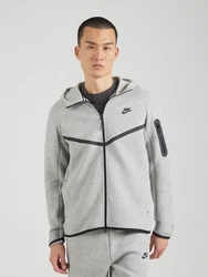 Nike Sportswear Sweatjacke 'TECH FLEECE' dunkelgrau/graumeliert/schwarz