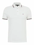 TOMMY HILFIGER Poloshirt dunkelblau/karminrot/weiß