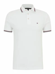 Poloshirt dunkelblau / karminrot / wei
