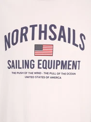North Sails T-Shirt hellbeige/marine/rot