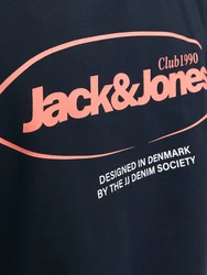 Jack & Jones Sweatshirt JJEBRADLEY GRAPHIC SWEAT CREW NOOS marine/melone/weiß