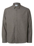 SELECTED HOMME Hemd SLHOwen schoko